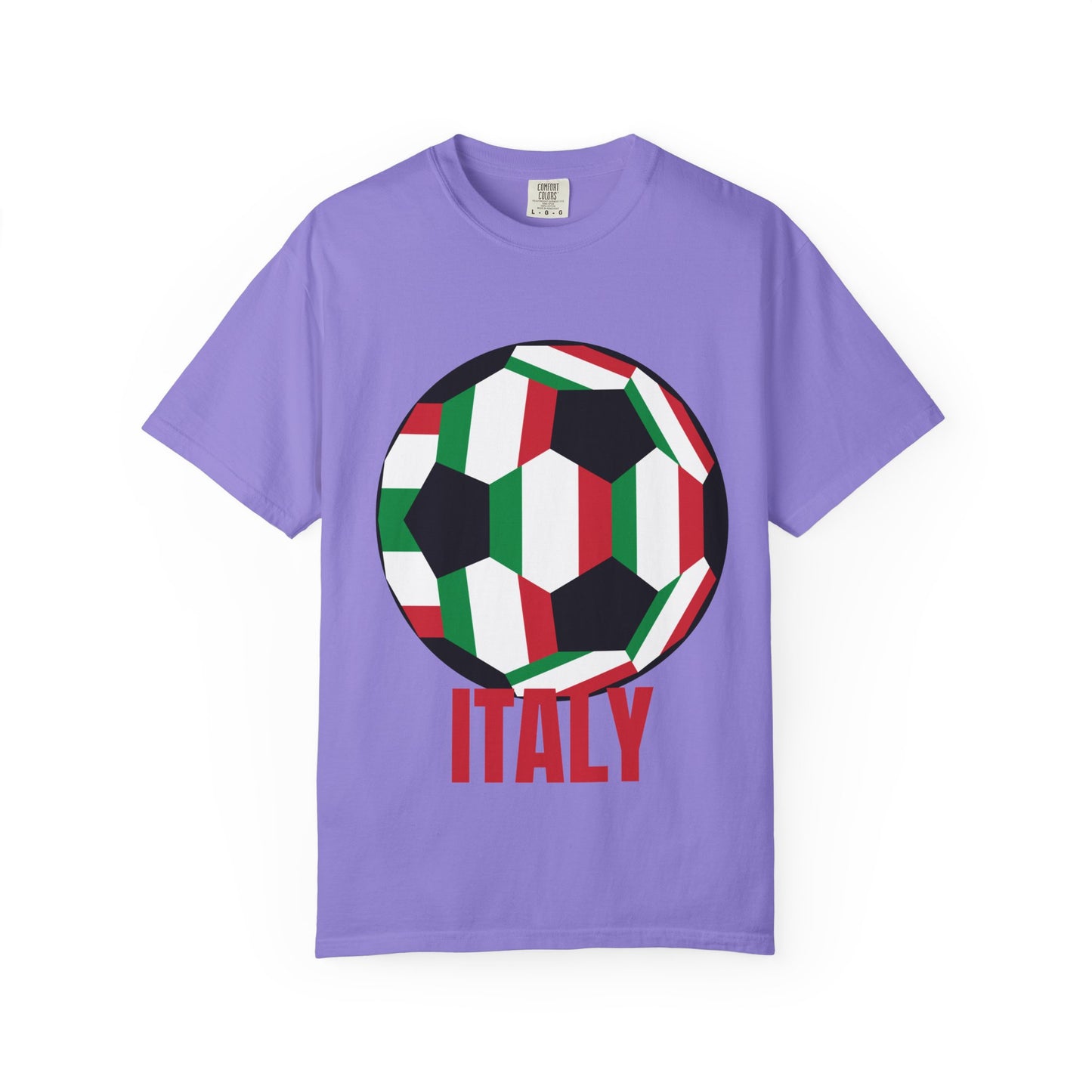 Italy Fan Specialty Soccer Ball Design T Shirt