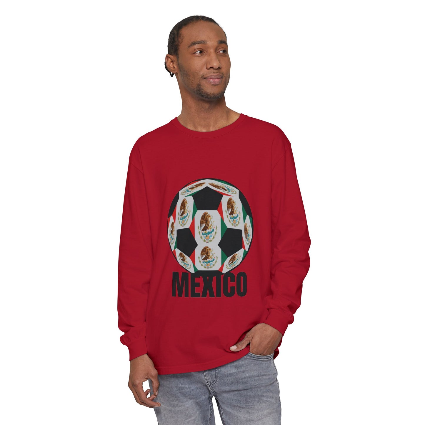 Fan Specialty Soccer Ball Design  Long Sleeve T-Shirt