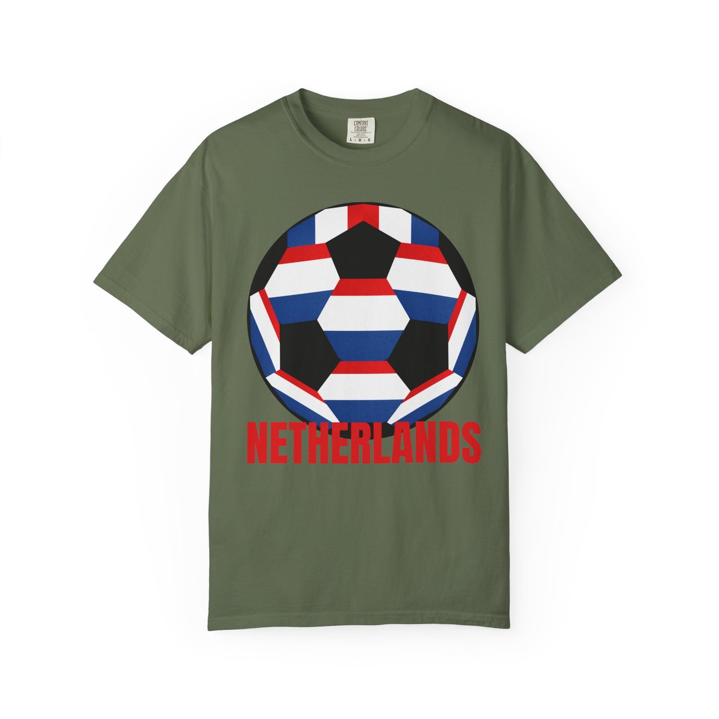 Netherlands Fan Specialty Soccer Ball Design T Shirt