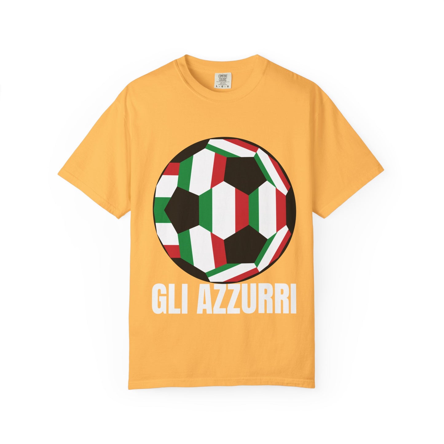 Gli Azzurri Fan Specialty Soccer Ball Design T Shirt