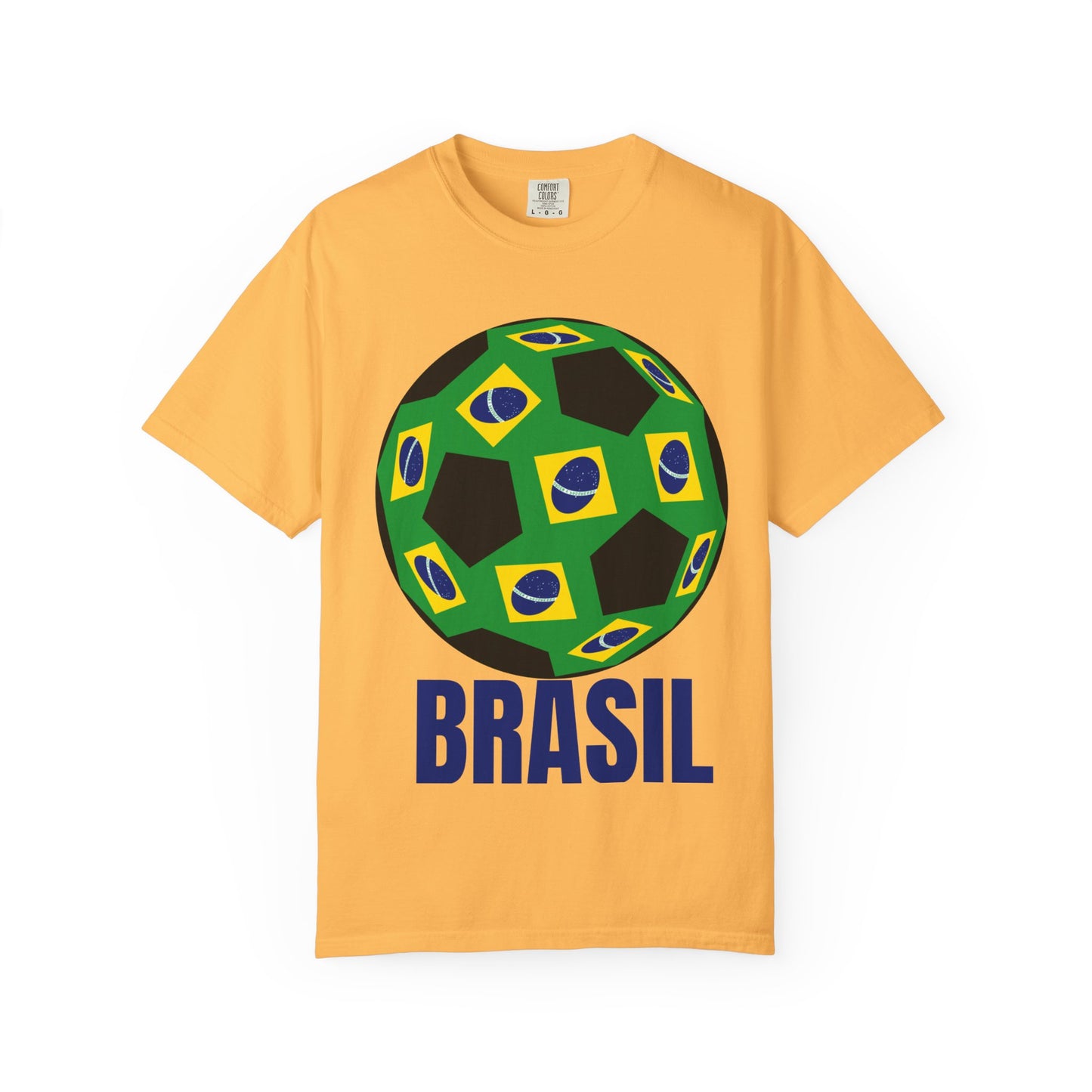 Brasil Fan Specialty Soccer Ball Design T Shirt