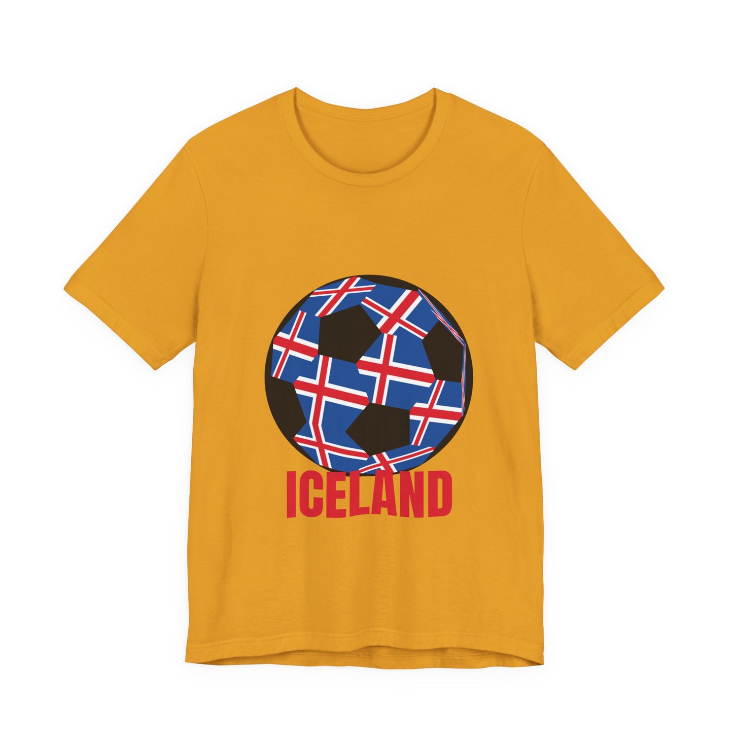 Iceland Fan Specialty Soccer Ball Design T Shirt