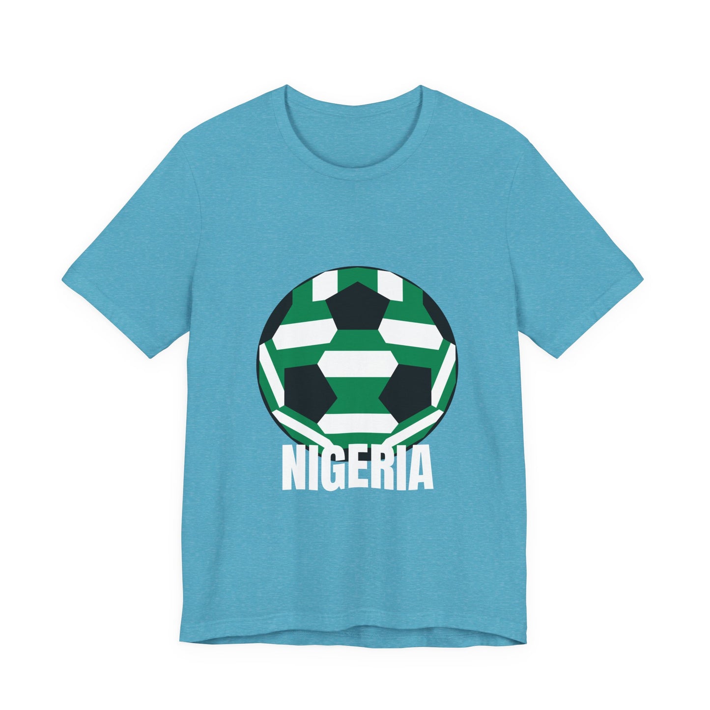 Nigeria Fan Specialty Soccer Ball Design T Shirt