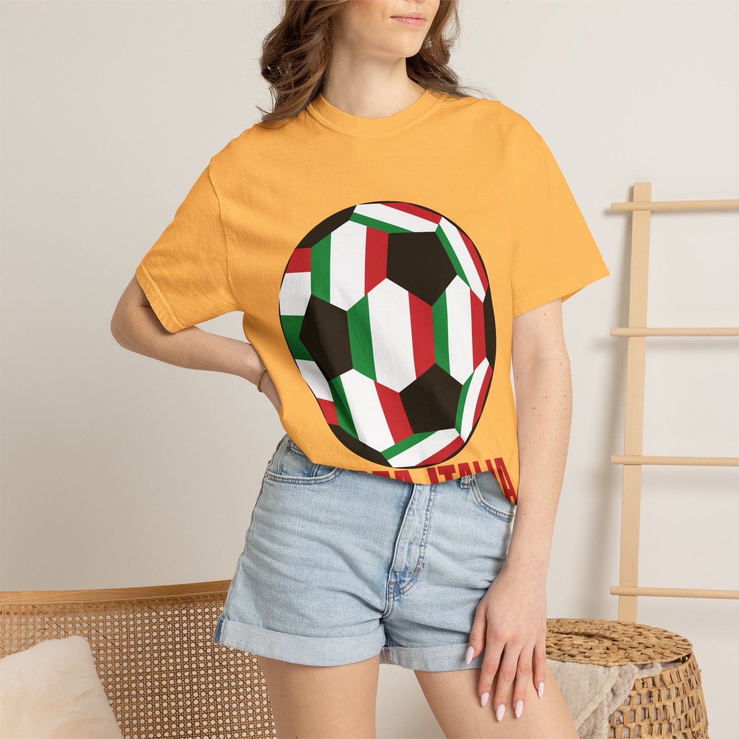 Forza Italia Fan Specialty Soccer Ball Design T Shirt