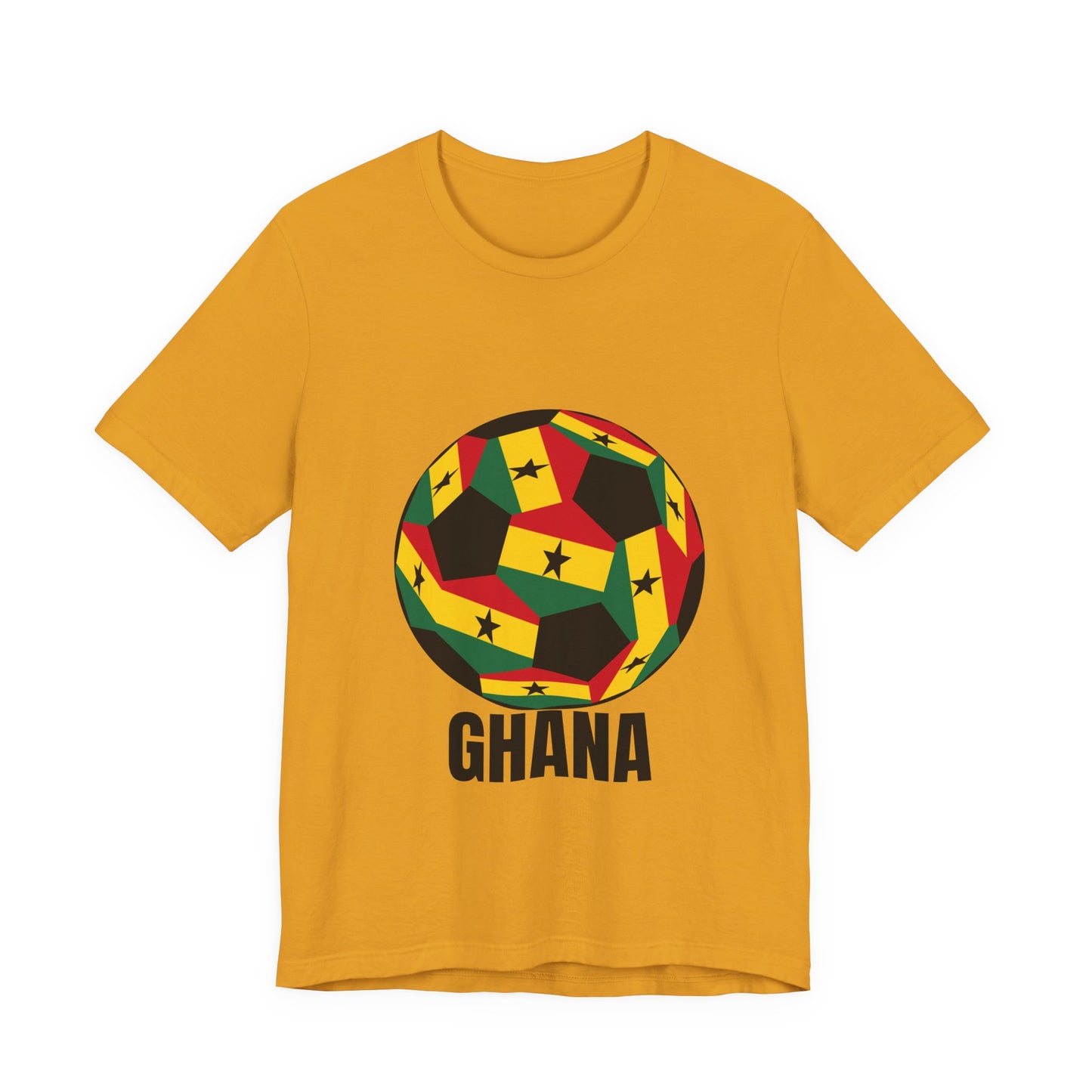 Ghana Fan Specialty Soccer Ball Design T Shirt
