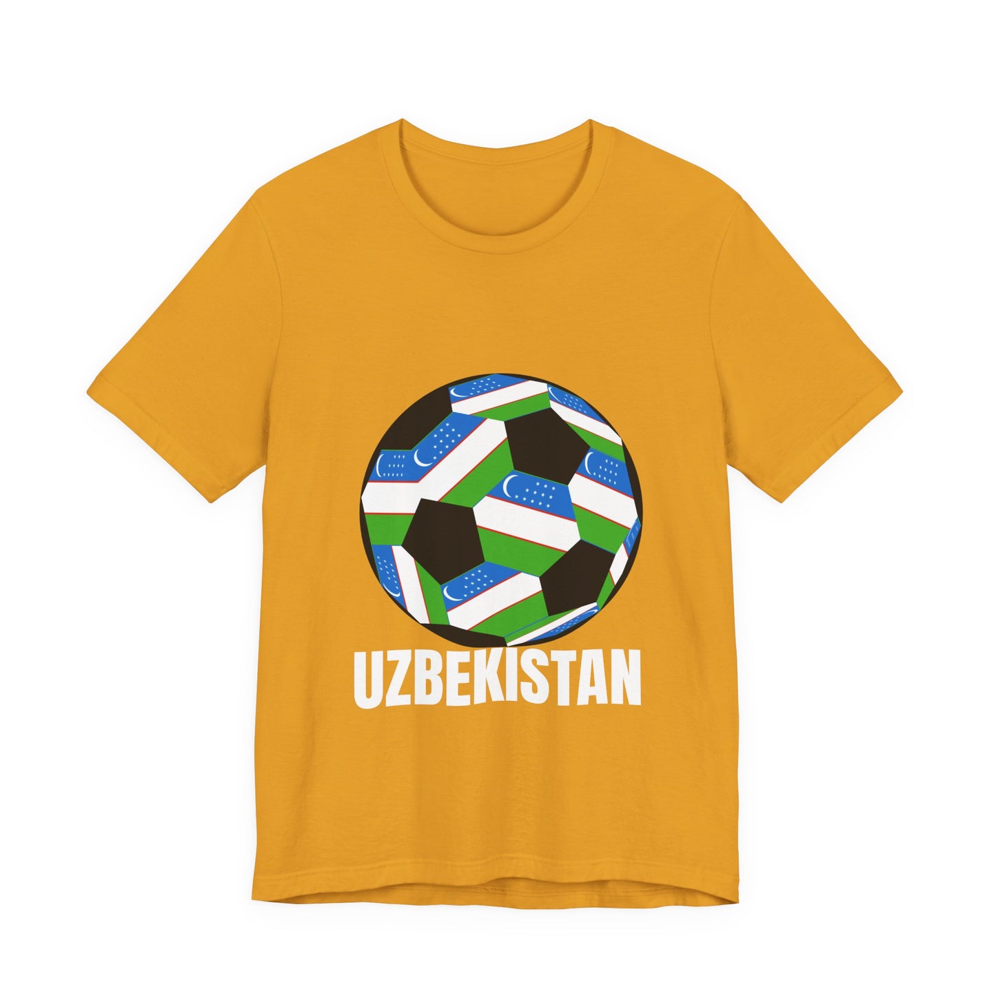 Uzbekistan Fan Specialty Soccer Ball Design T Shirt