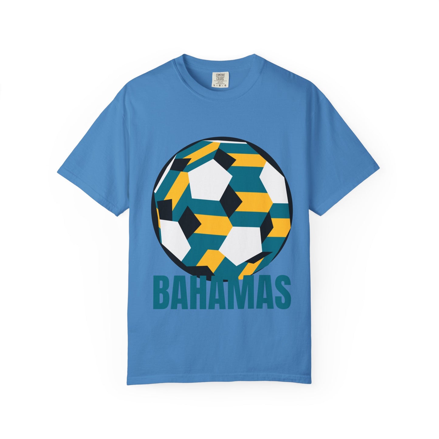 Bahamas Fan Specialty Soccer Ball Design T Shirt
