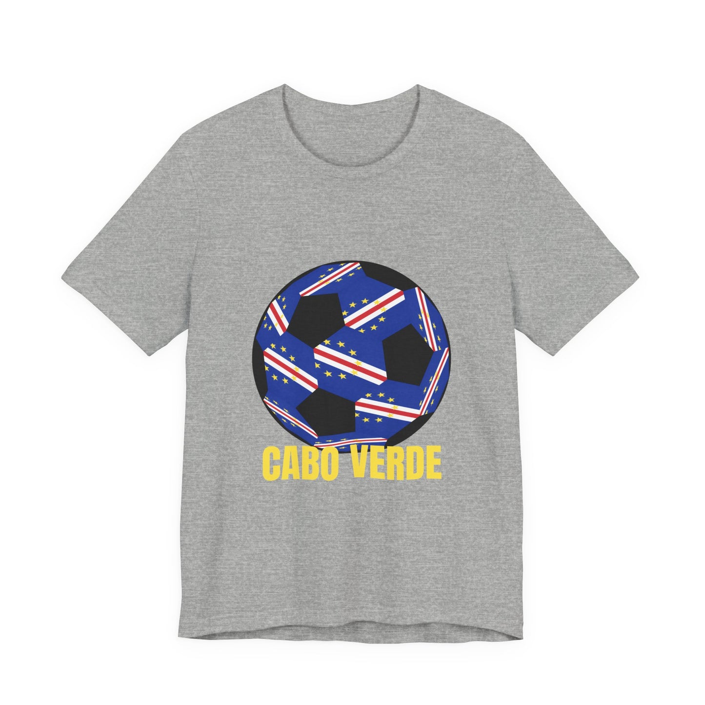 Cabo Verde Fan Specialty Soccer Ball Design T Shirt
