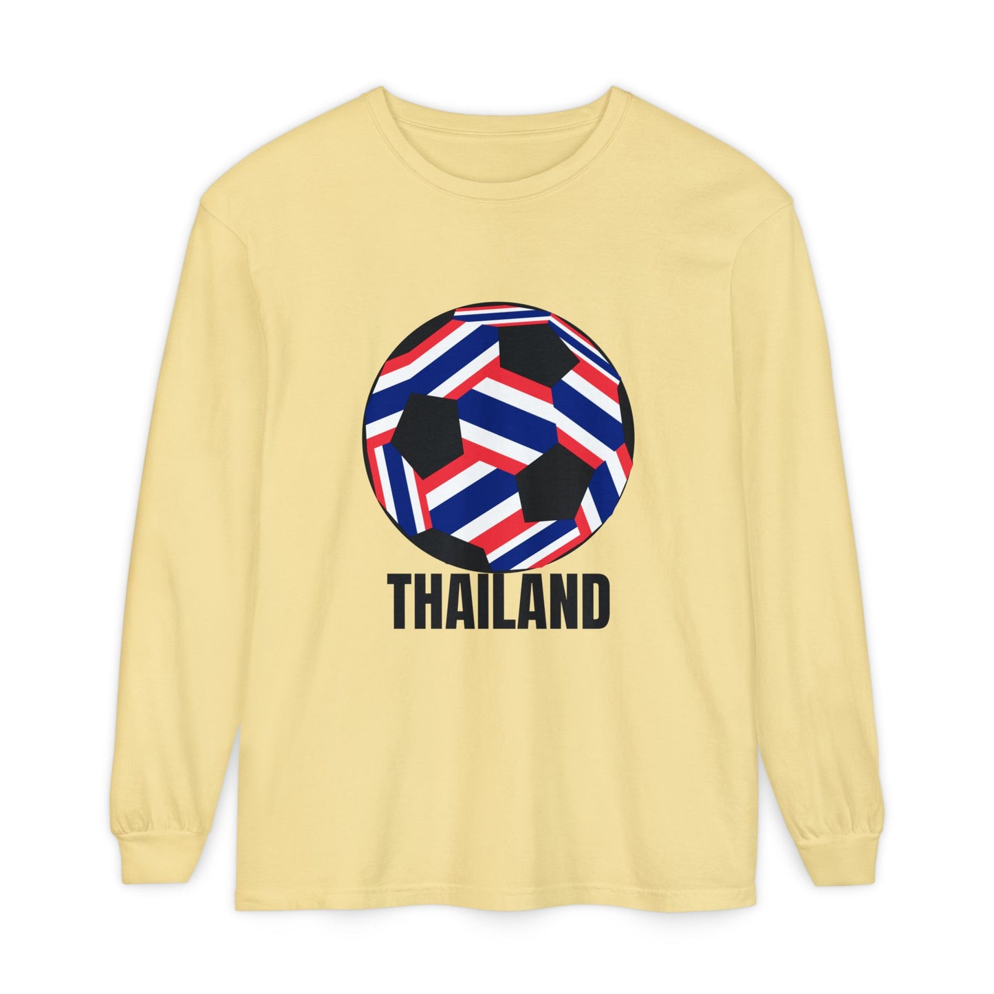 Thailand Fan Specialty Soccer Ball Design  Long Sleeve T-Shirt