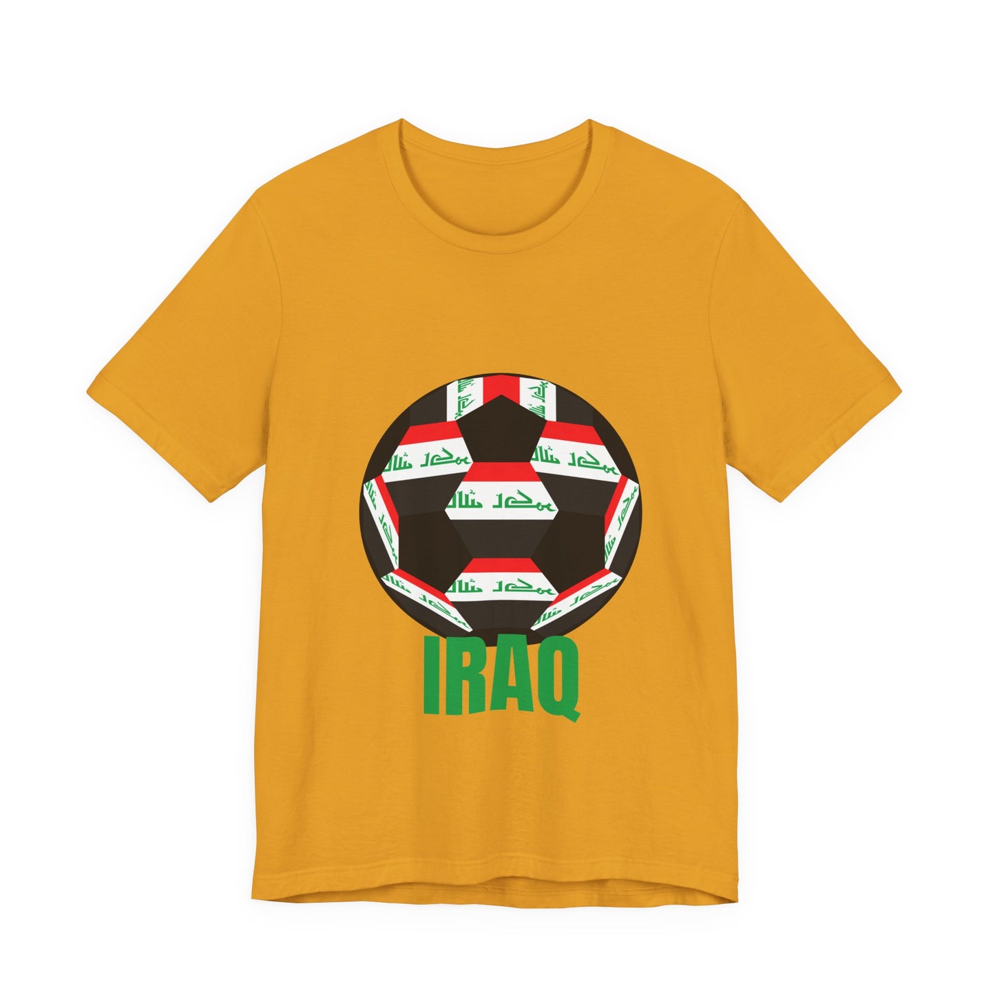 Iraq Fan Specialty Soccer Ball Design T Shirt