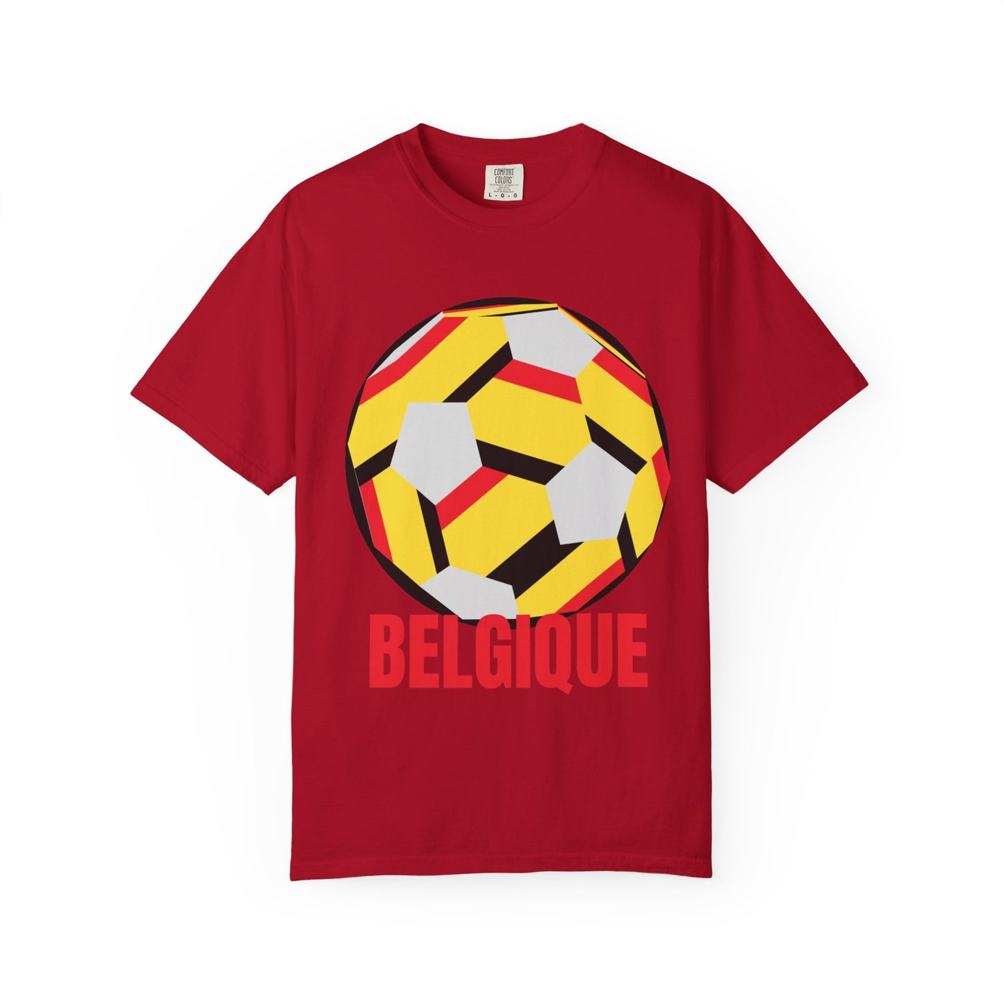 Belgique Fan Specialty Soccer Ball Design T Shirt