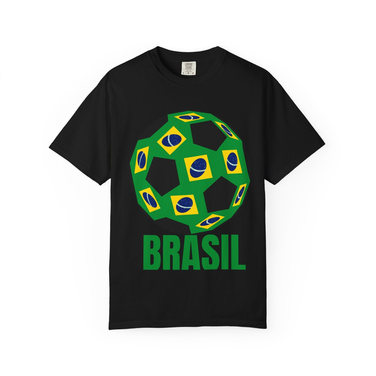 Brasil Fan Specialty Soccer Ball Design T Shirt
