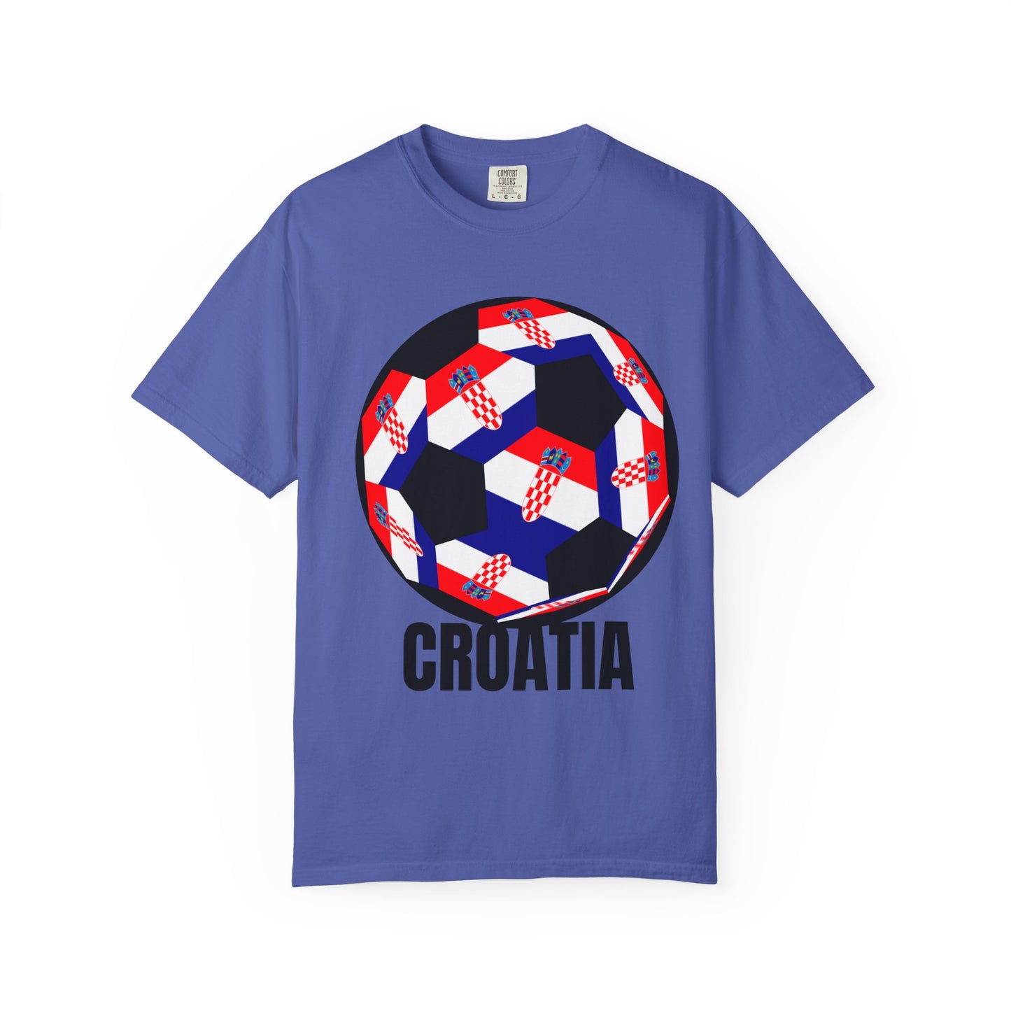 Croatia Fan Specialty Soccer Ball Design T Shirt