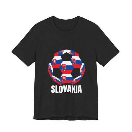 Slovakia Fan Specialty Soccer Ball Design T Shirt