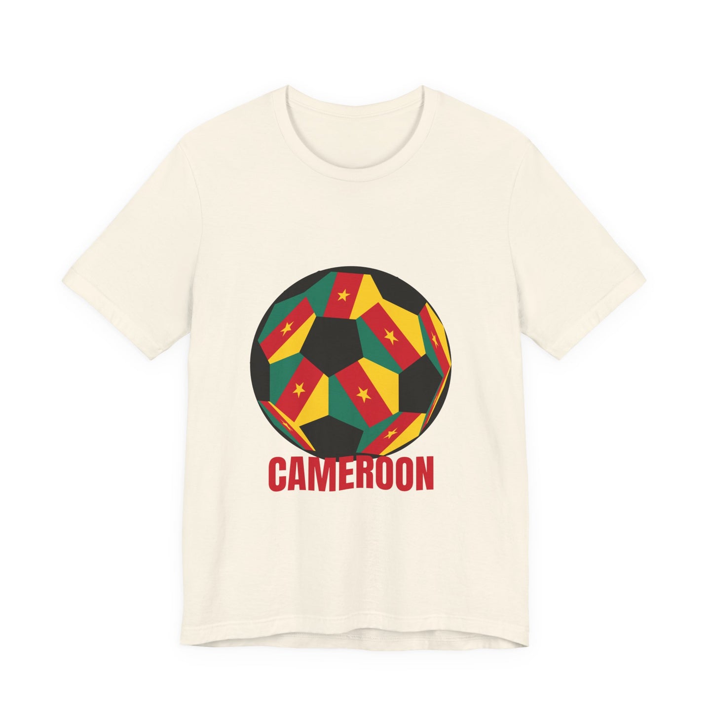 Cameroon Fan Specialty Soccer Ball Design T Shirt