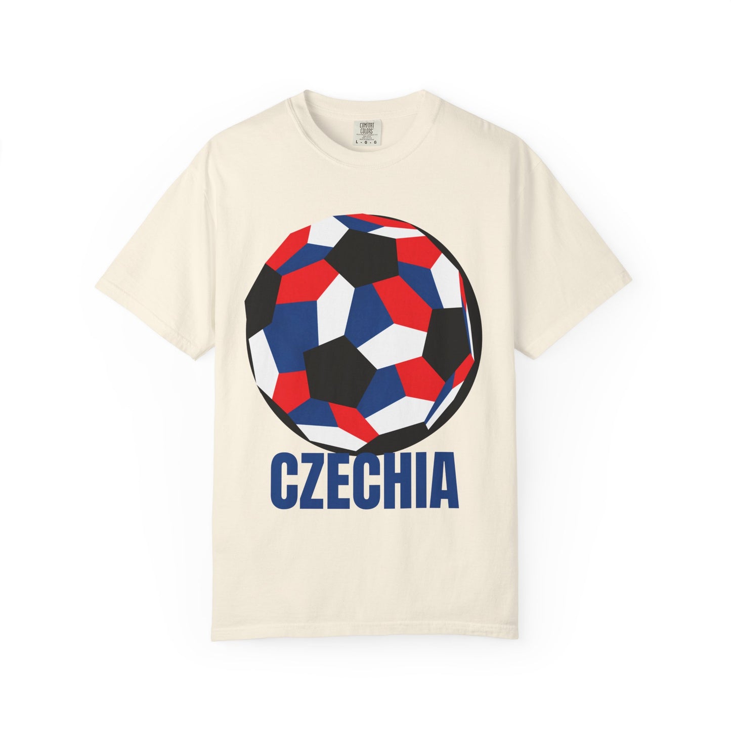 Czechia Fan Specialty Soccer Ball Design T Shirt