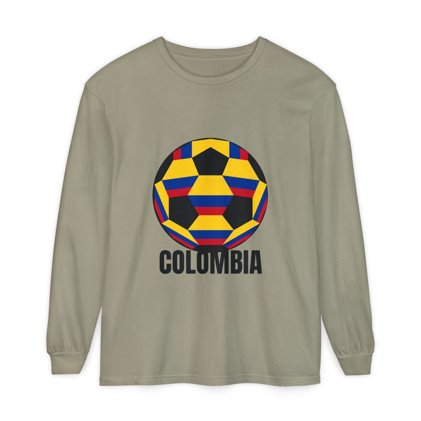 Columbia Fan Specialty Soccer Ball Design Long Sleeve Tee