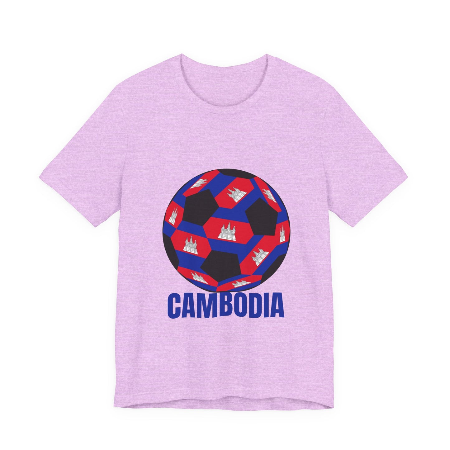 Cambodia Fan Specialty Soccer Ball Design T Shirt