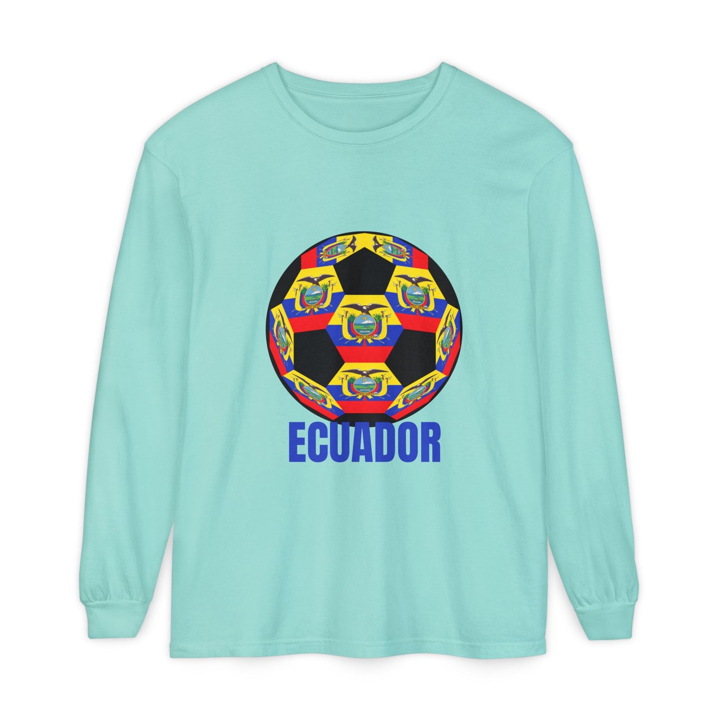 Ecuador Soccer Crest Long Sleeve Shirt