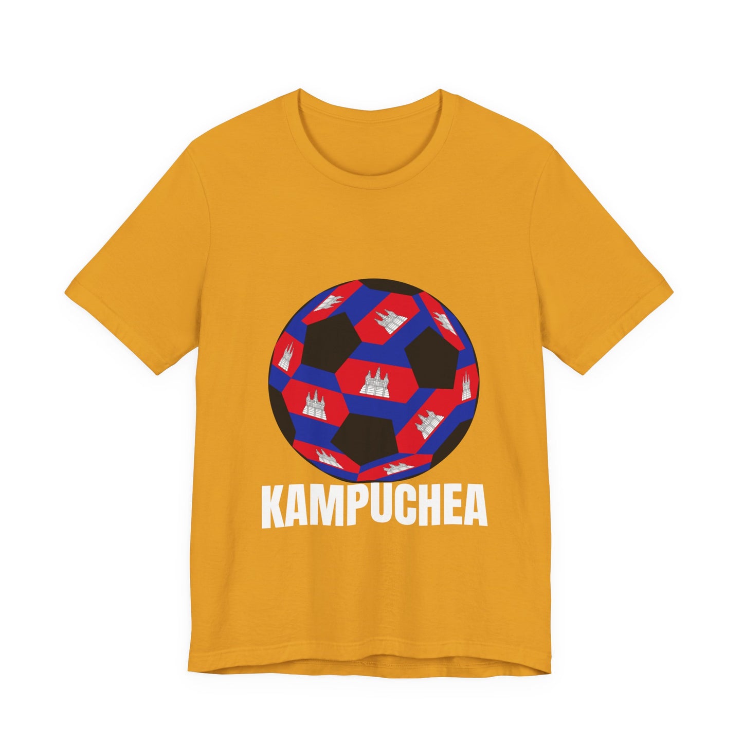 Kampuchea Fan Specialty Soccer Ball Design T Shirt