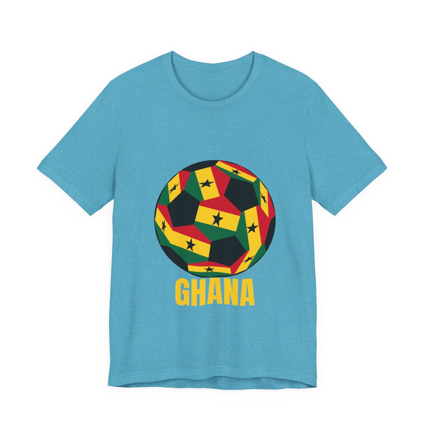 Ghana Fan Specialty Soccer Ball Design T Shirt