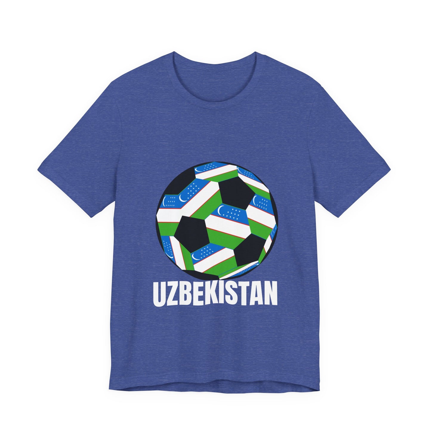 Uzbekistan Fan Specialty Soccer Ball Design T Shirt