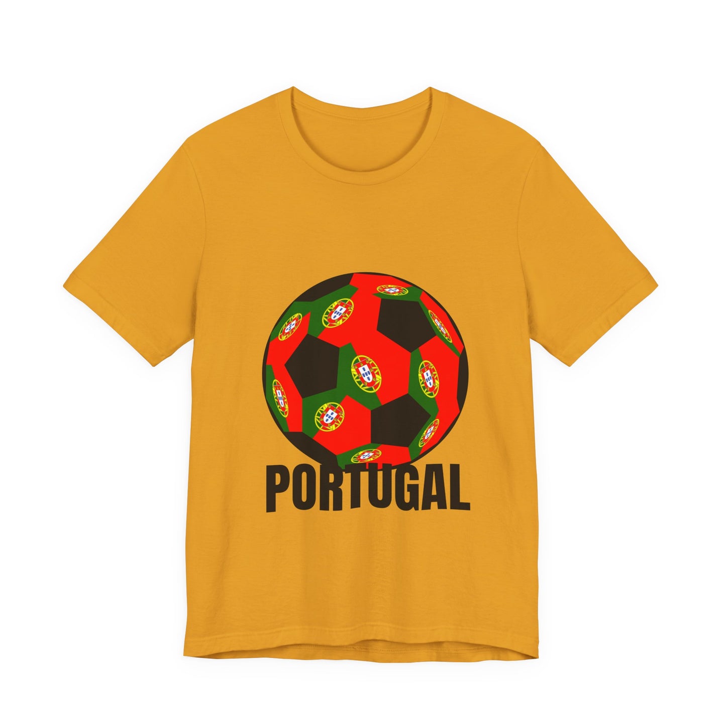 Portugal Fan Specialty Soccer Ball Design T Shirt