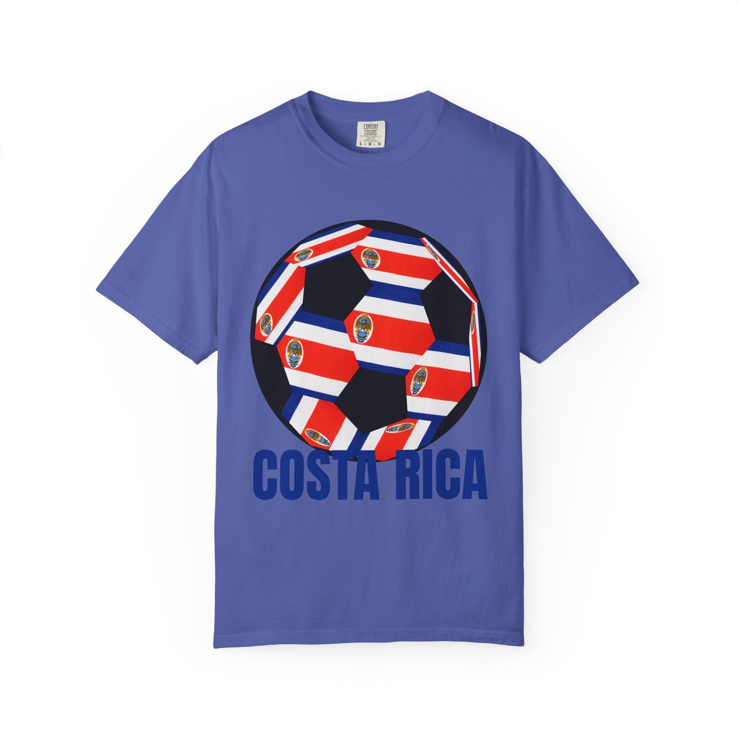 Costa Rica Fan's Specialty Soccer Ball Design T Shirt