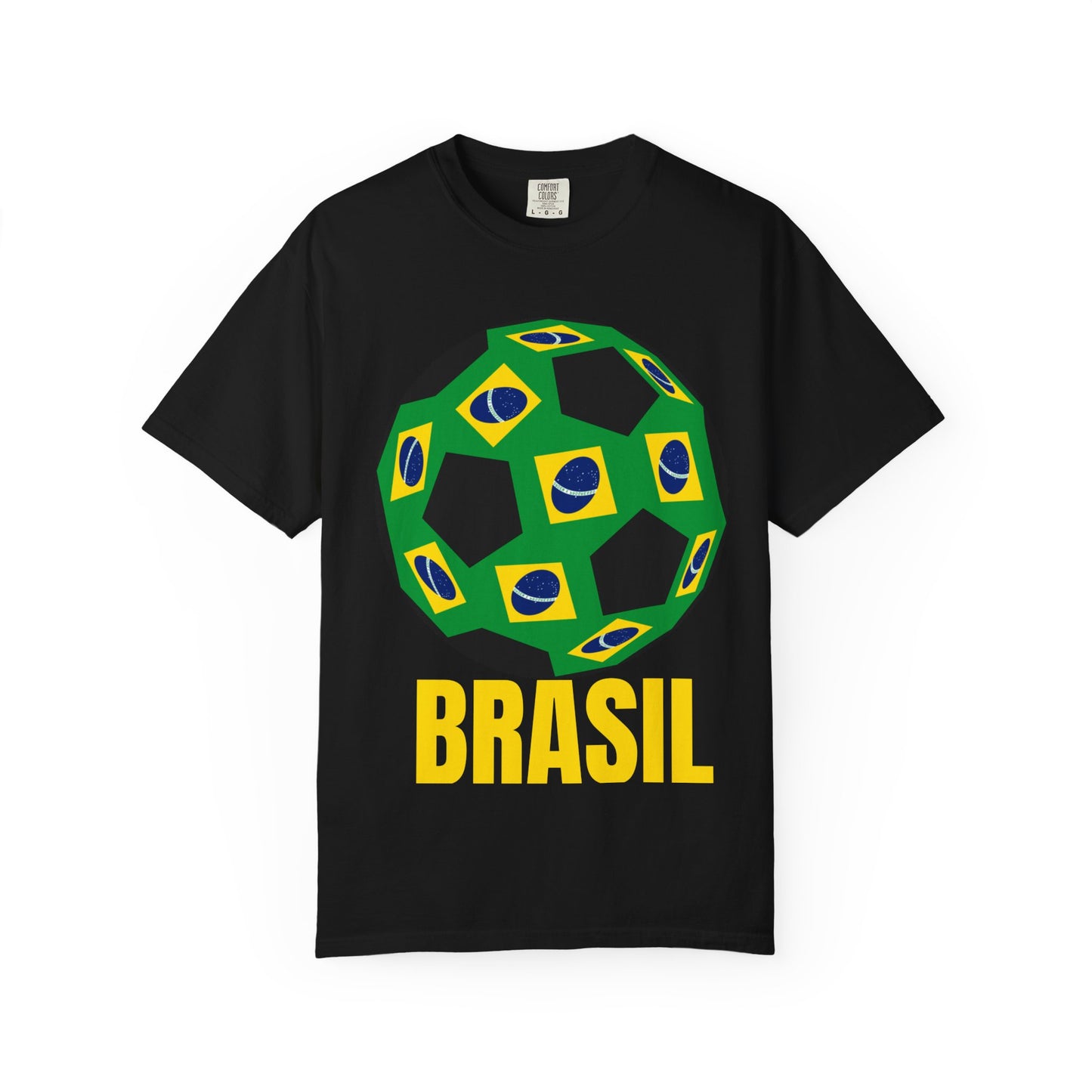 Brasil Fan Specialty Soccer Ball Design T Shirt