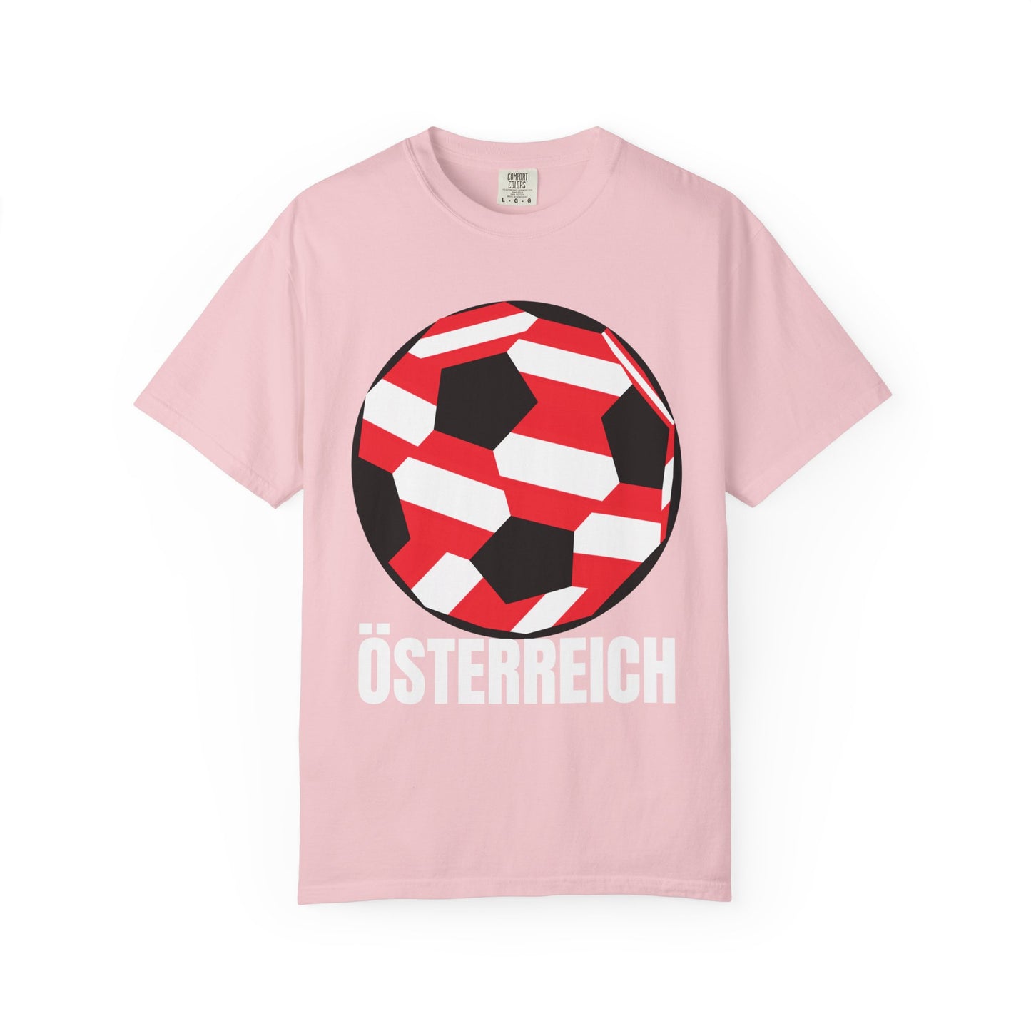 Austria Football Fan Old School Osterreich Custom Soccer Ball Design T-Shirt