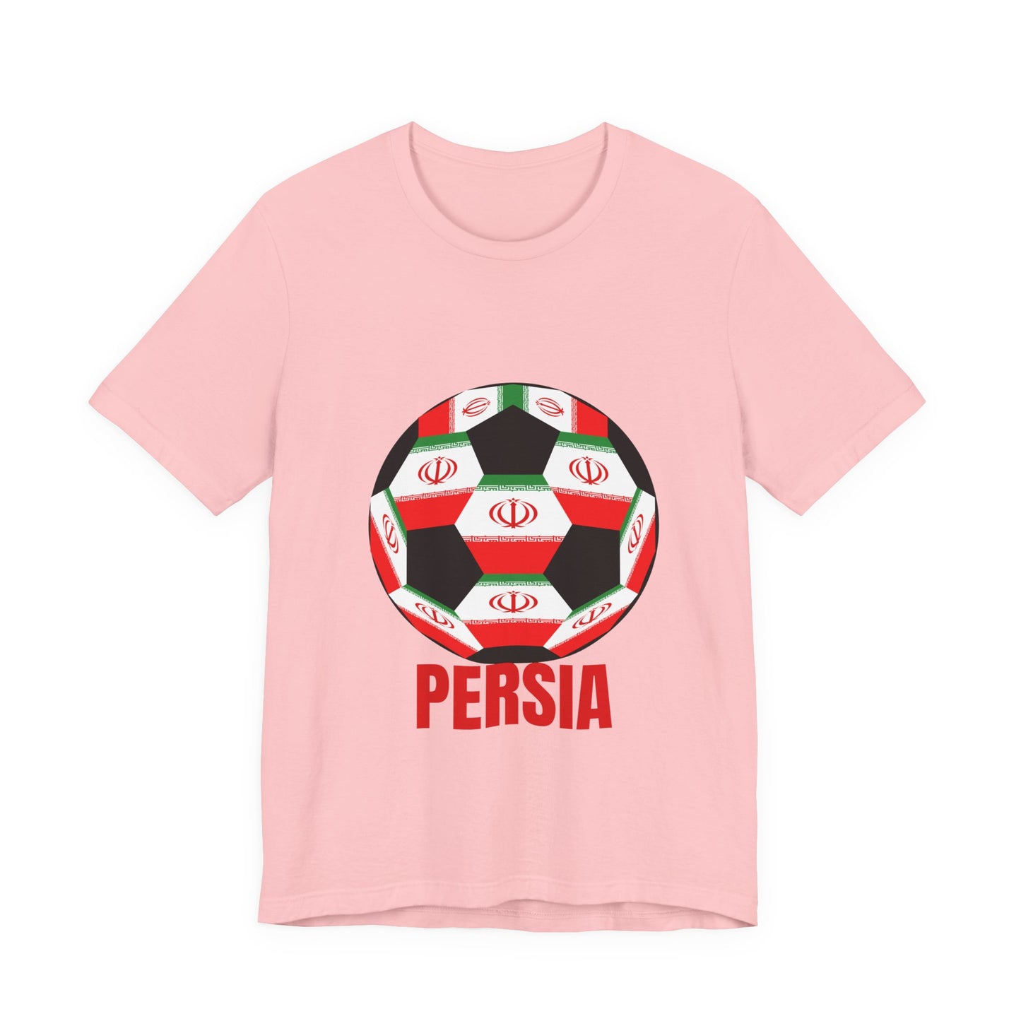 Persia Fan Specialty Soccer Ball Design T Shirt