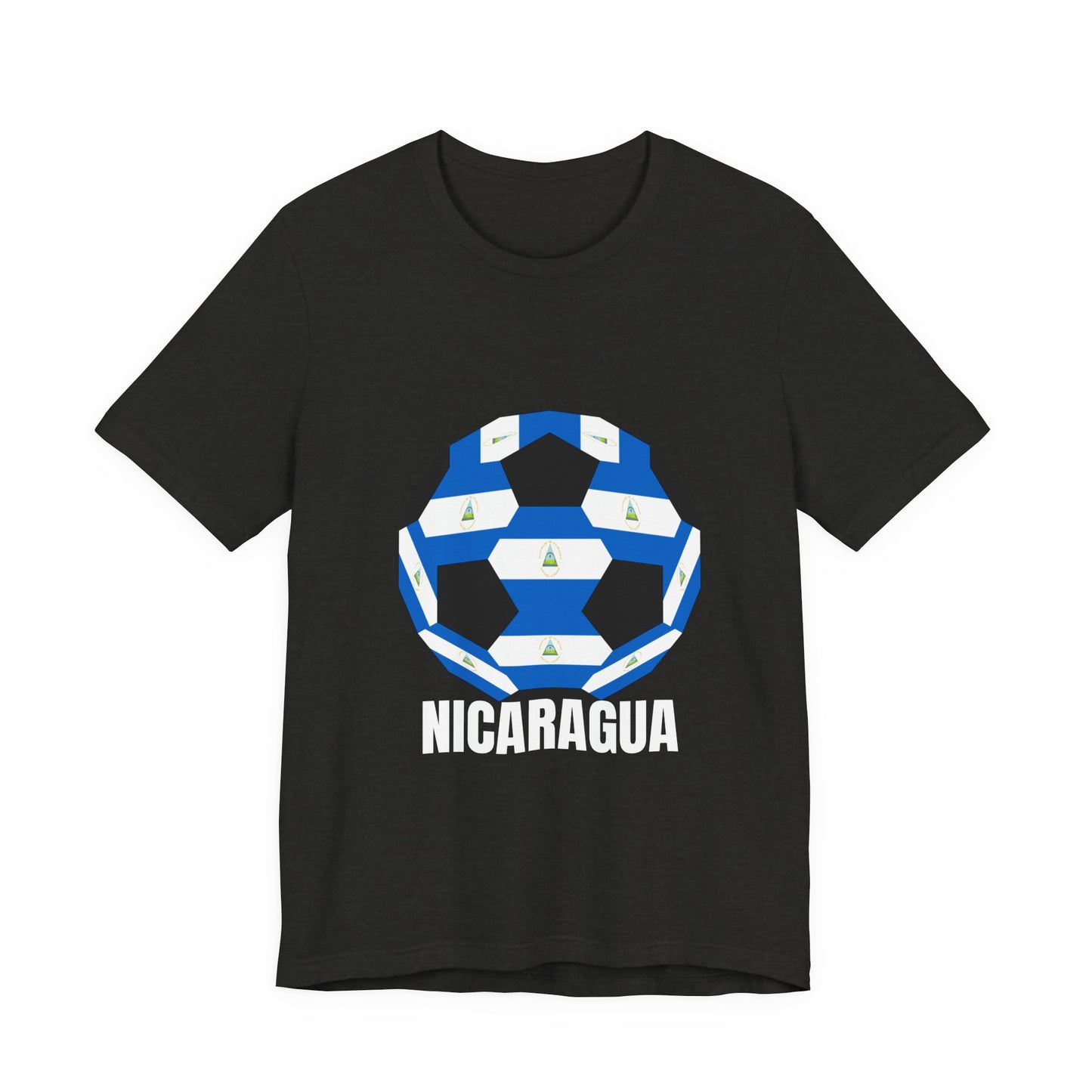 Nicaragua Fan Specialty Soccer Ball Design T Shirt