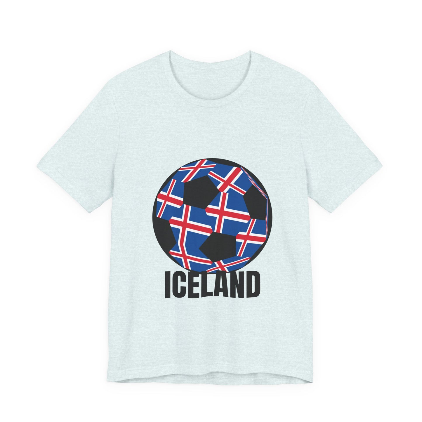 Iceland Fan Specialty Soccer Ball Design T Shirt