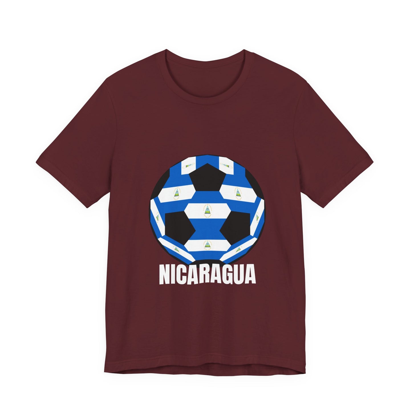 Nicaragua Fan Specialty Soccer Ball Design T Shirt