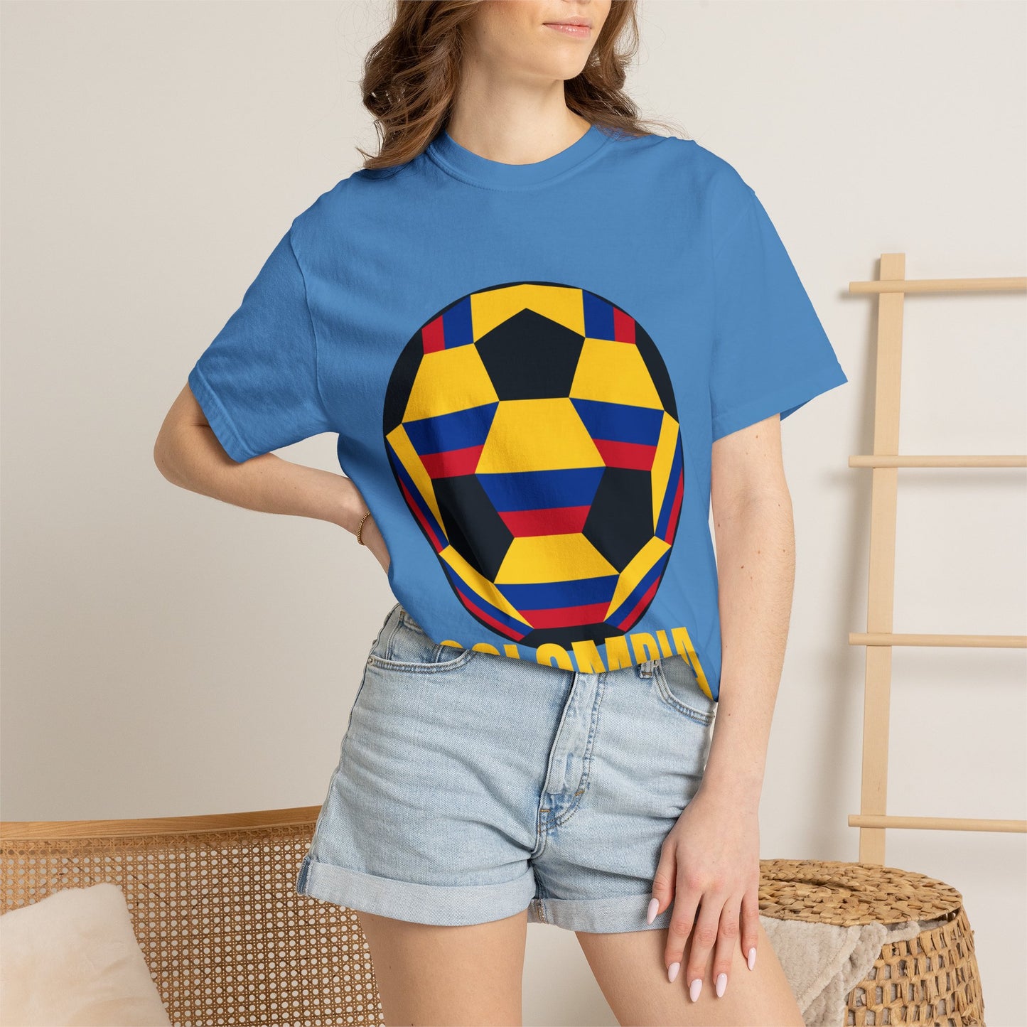 Columbia Fan Specialty Soccer Ball Design T Shirt
