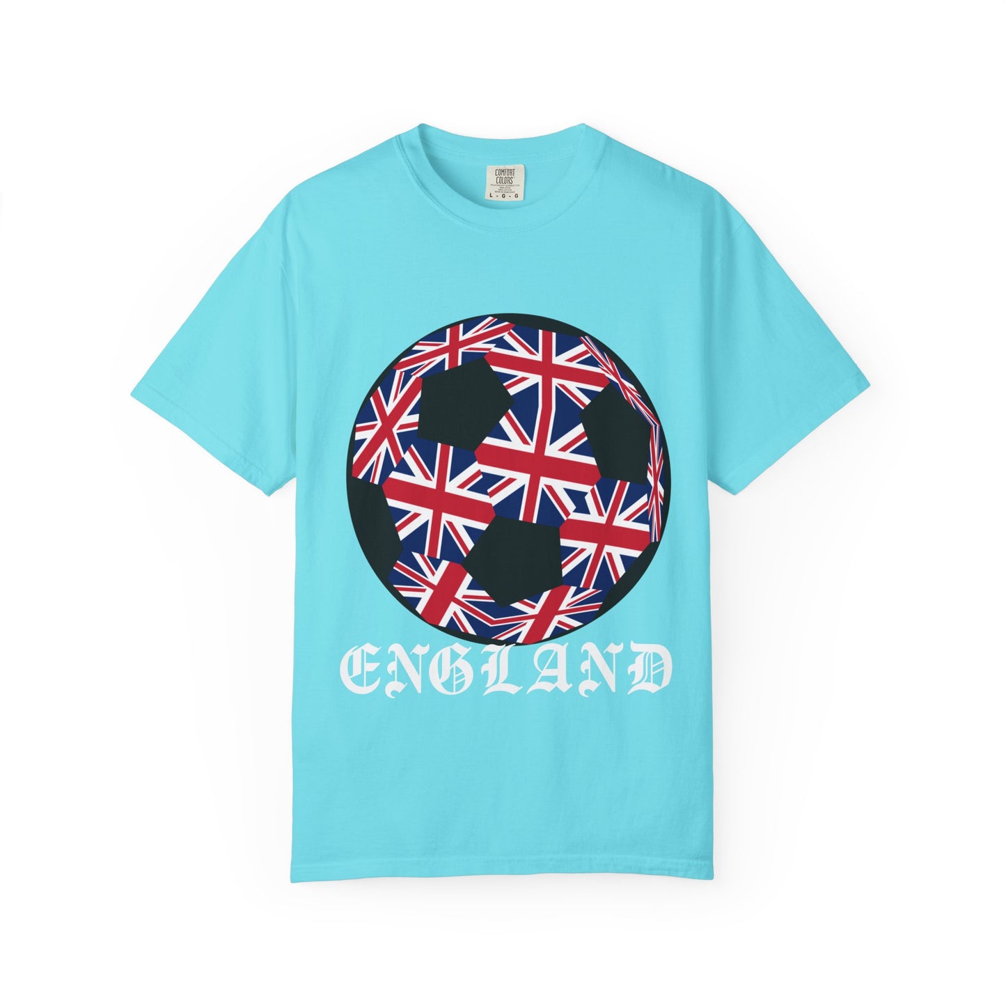 Old English Style Specialty Soccer Ball Design T Shirt