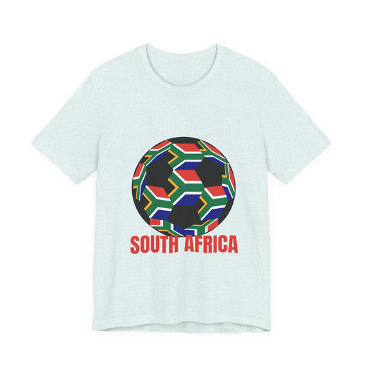 South Africa Fan Specialty Soccer Ball Design T Shirt