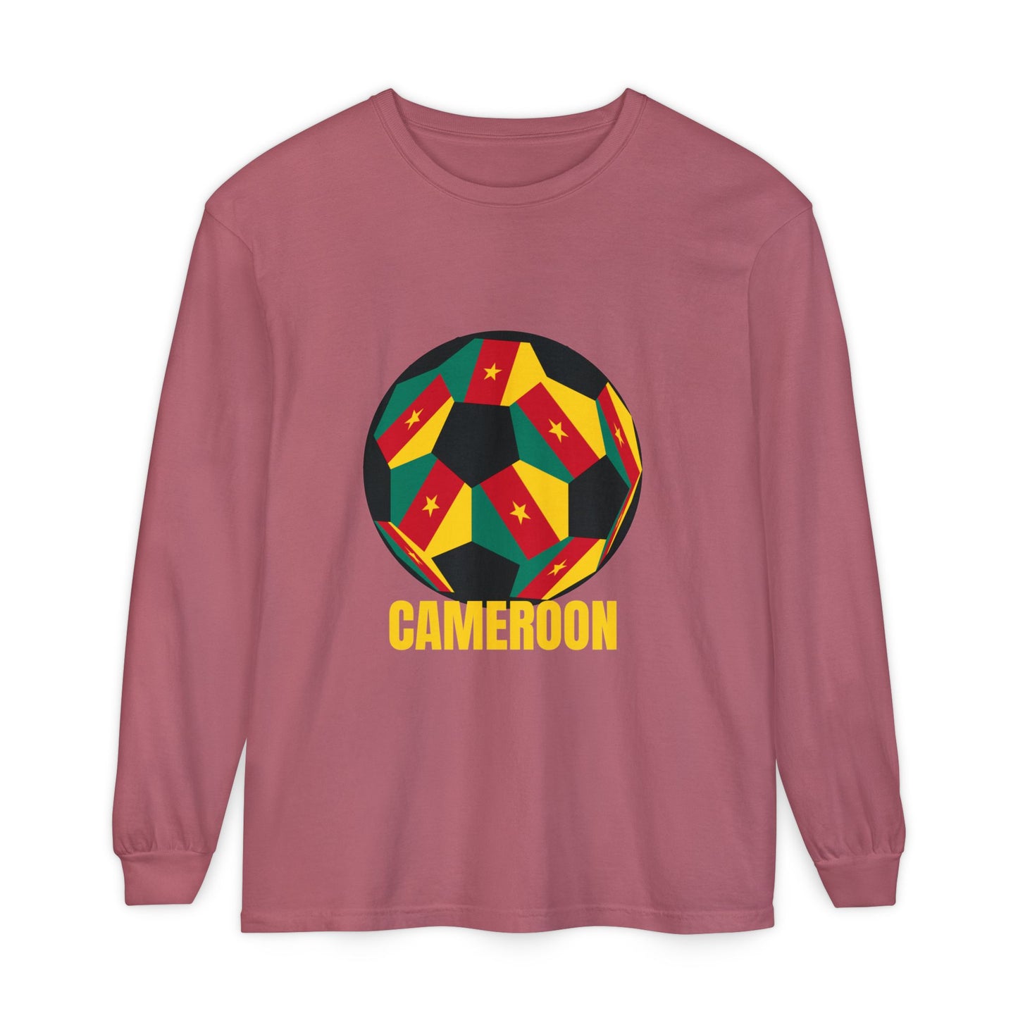 Cameroon Fan Specialty Soccer Ball Design Long Sleeve