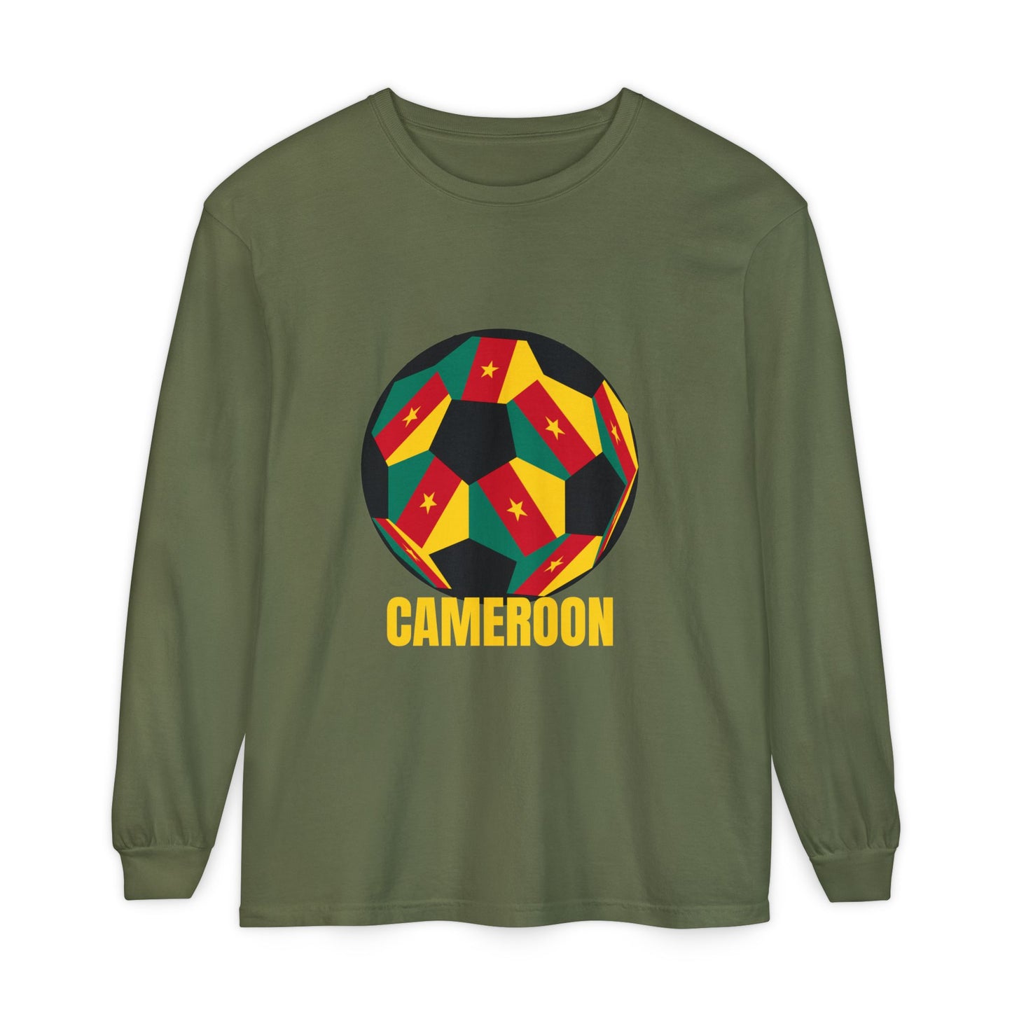 Cameroon Fan Specialty Soccer Ball Design Long Sleeve