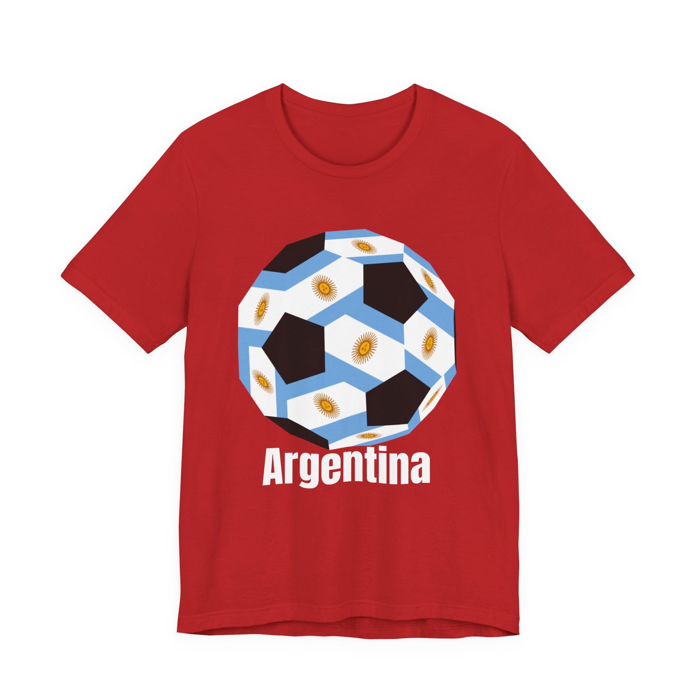Argentina Fan Specialty Soccer Ball Design T Shirt