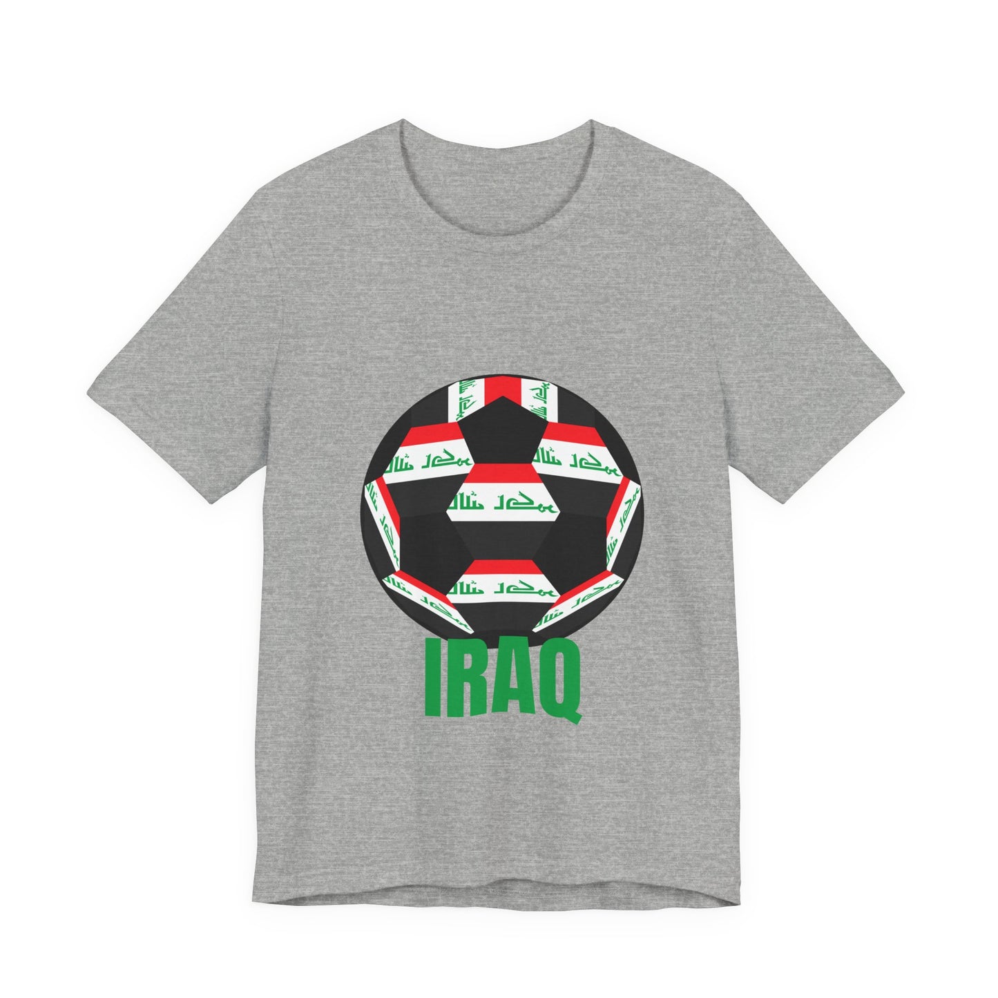 Iraq Fan Specialty Soccer Ball Design T Shirt