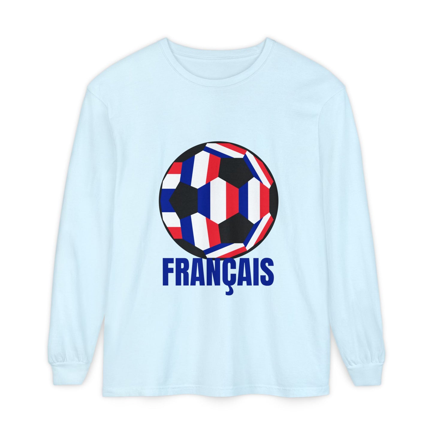 Français Soccer Ball Long Sleeve Tee