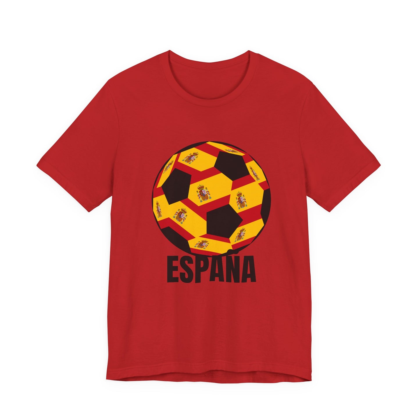 Spanish Fan España T-Shirt Black Text