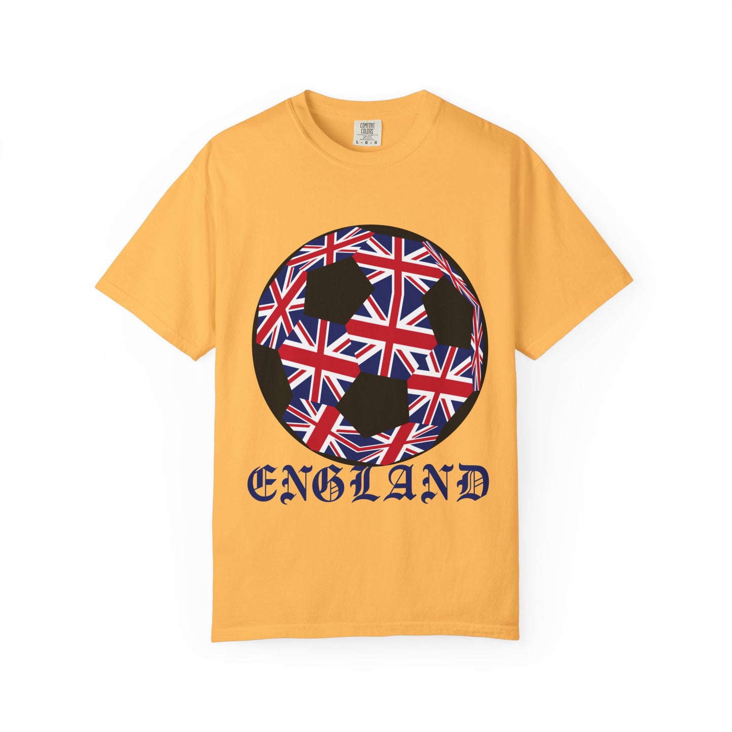 Old English Style Specialty Soccer Ball Design T Shirt