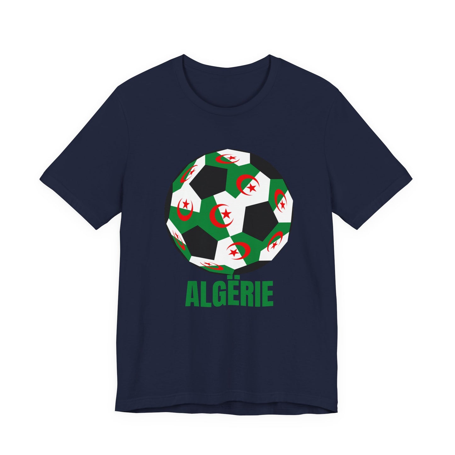 ALGËRIE Fan Specialty Soccer Ball Design T Shirt