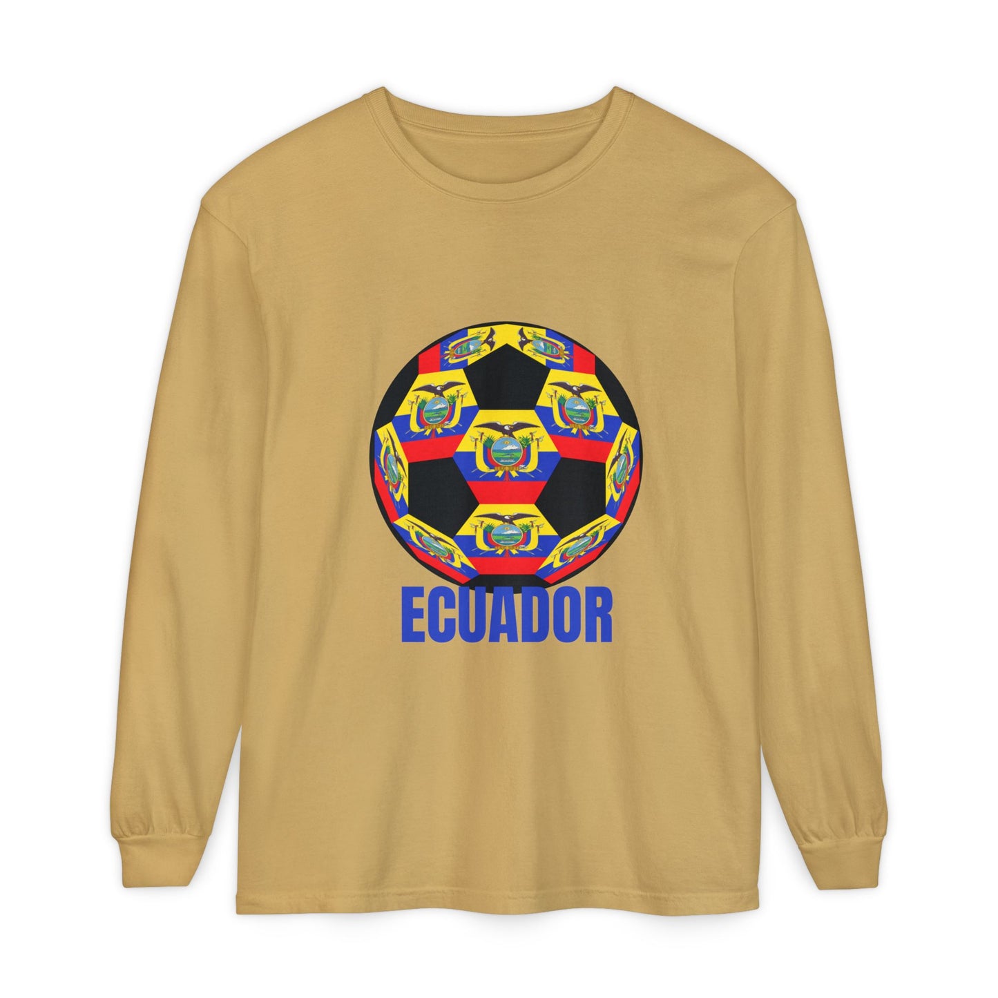 Ecuador Soccer Crest Long Sleeve Shirt