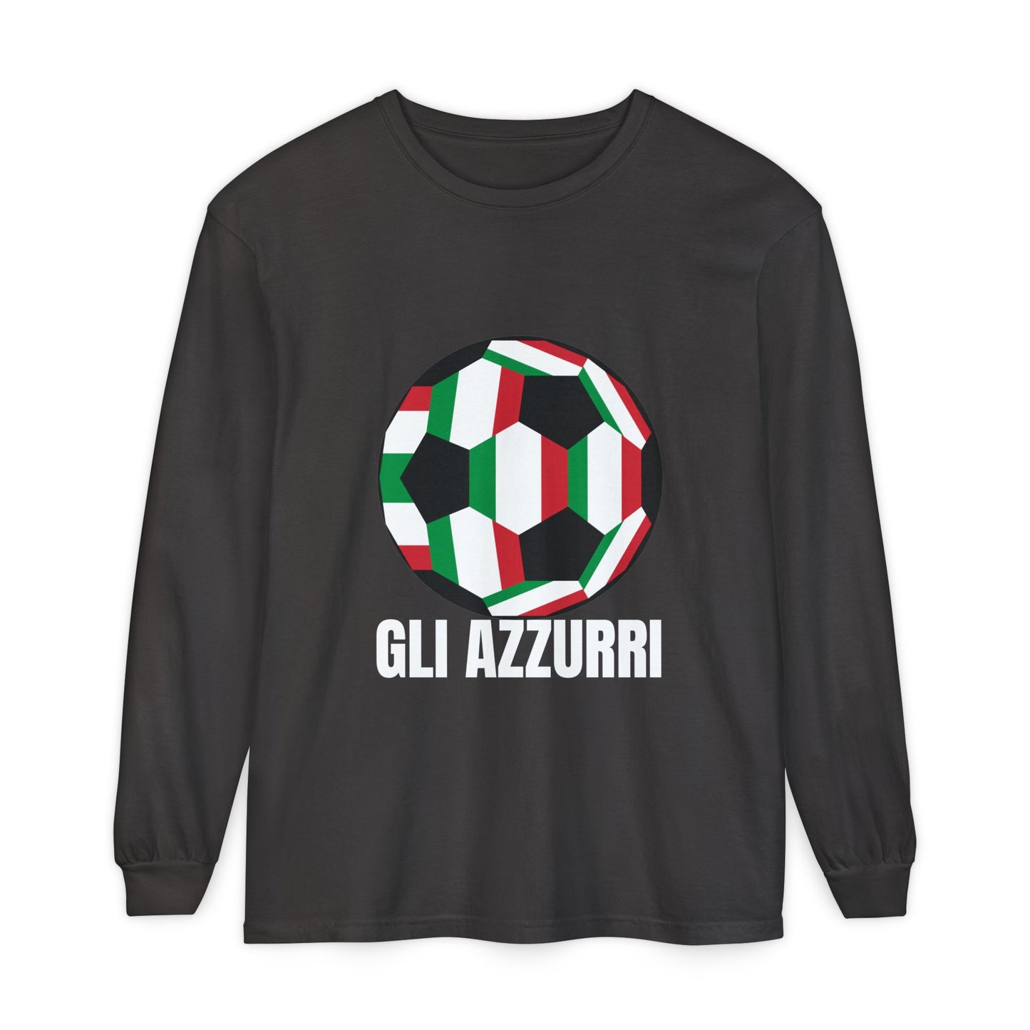 Gli Azzurri Fan Specialty Soccer Long Sleeve T-Shirt