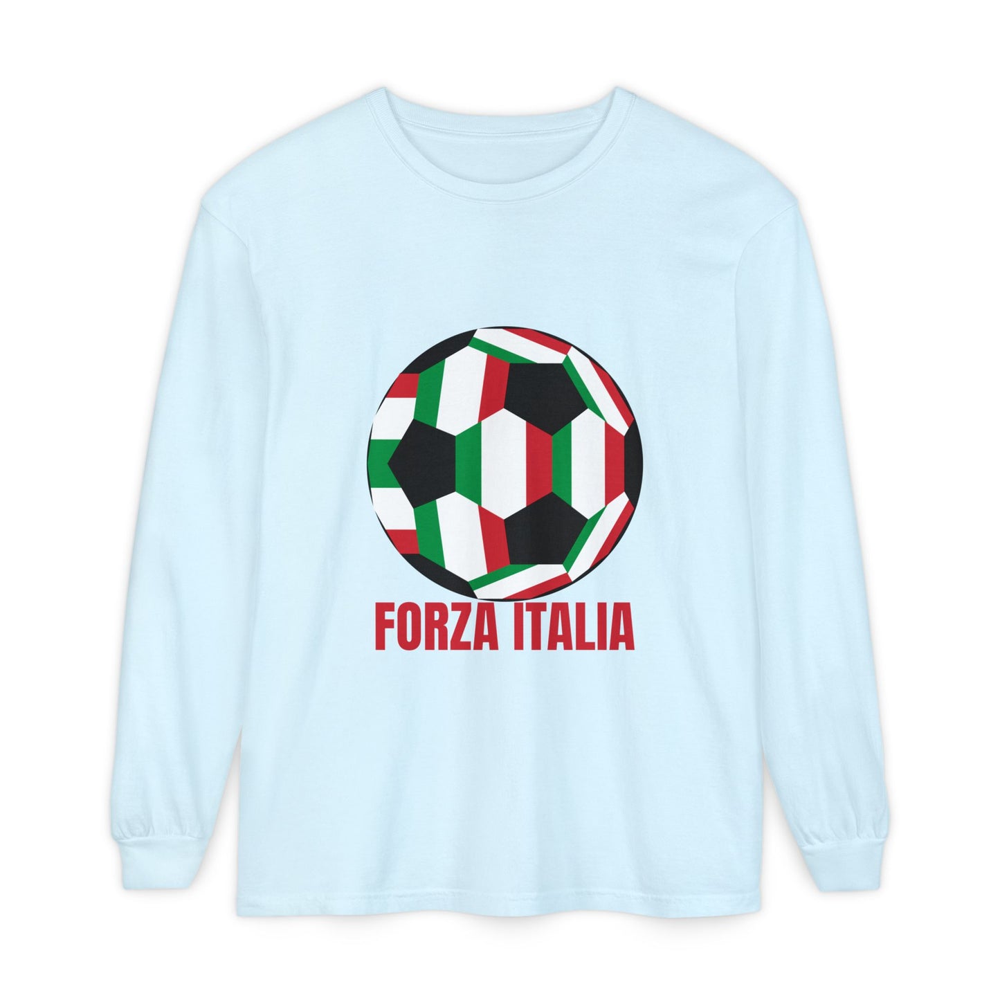 Forza Italia Fan Specialty Soccer Ball Long Sleeve Tee