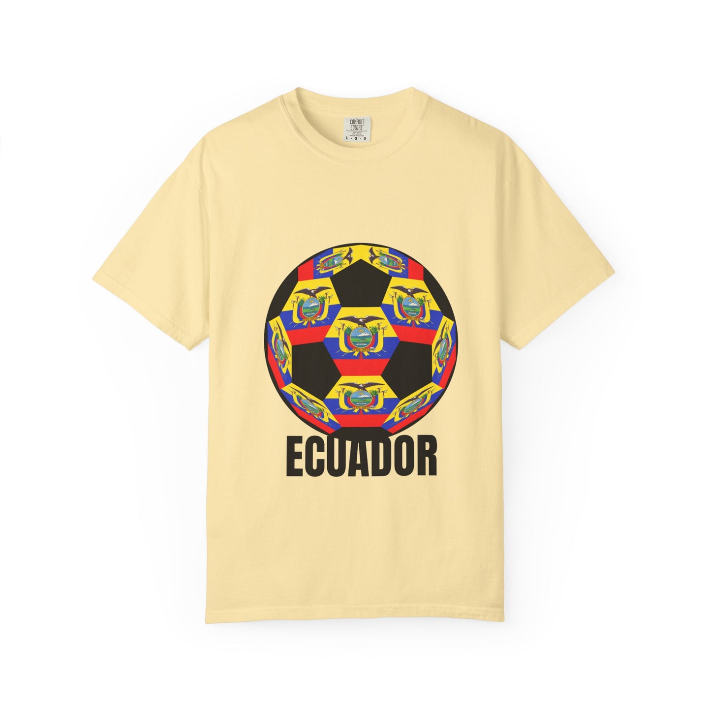 Ecuador Fan Specialty Soccer Ball Design T Shirt