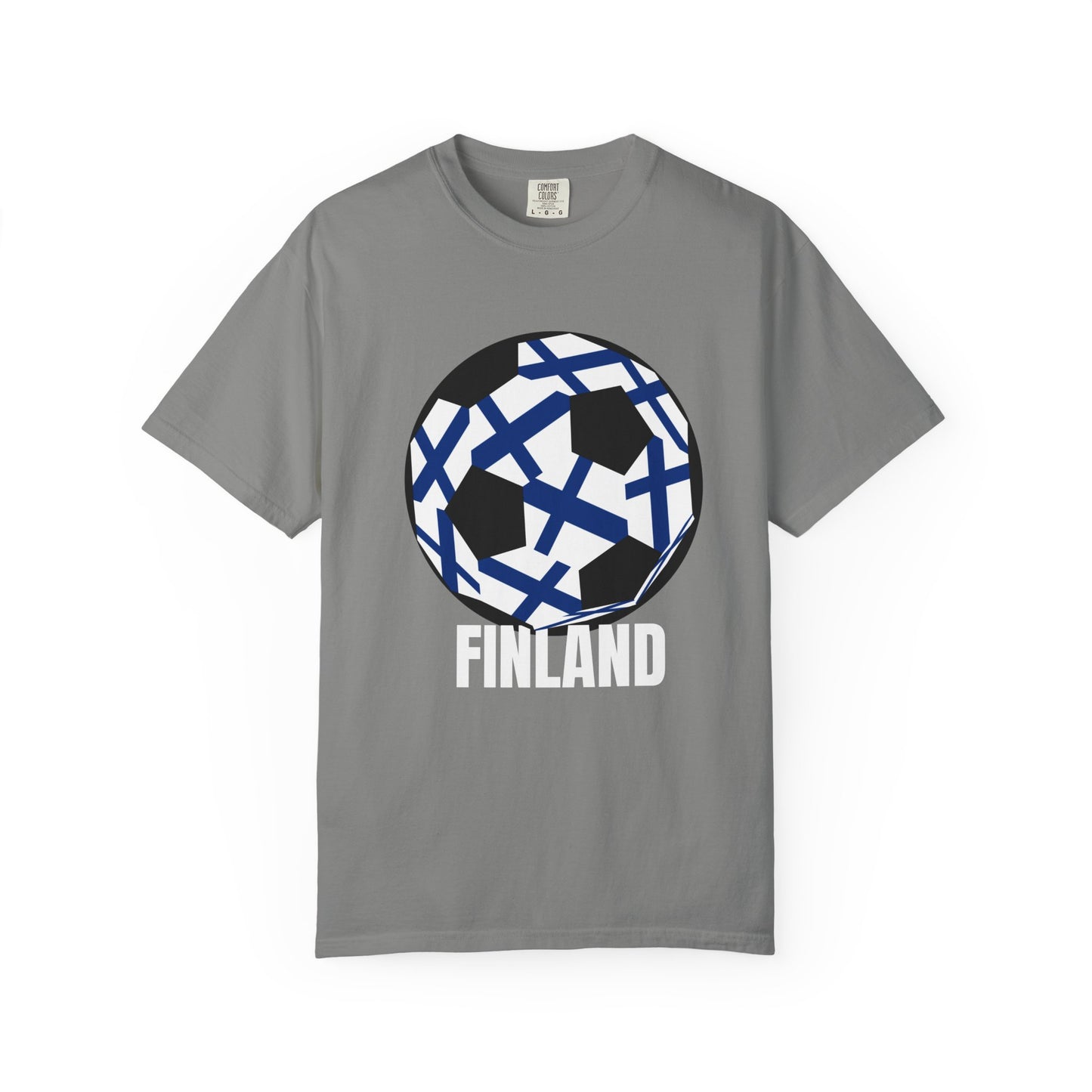 Finland Fan Specialty Soccer Ball Design T Shirt
